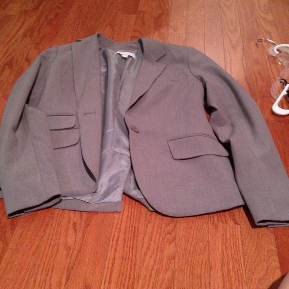Formal gray suit jacket