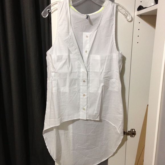 Bundled!! High Low white tank ASOS size small