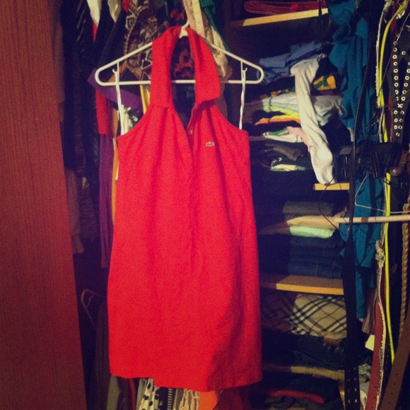 Used Lacoste halter dress size 44