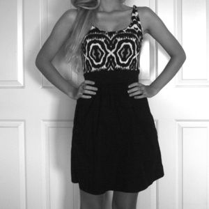 Nordstrom Black and White Baby doll Dress