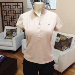 LACOSTE beige polo shirt