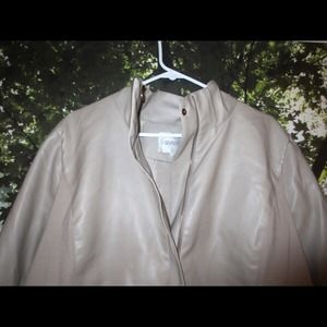 SOLD !!! PLUS SIZE - Avenue Tan Moto Jacket