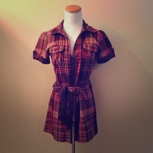 Perfect in Plaid Fabric Button Blouse