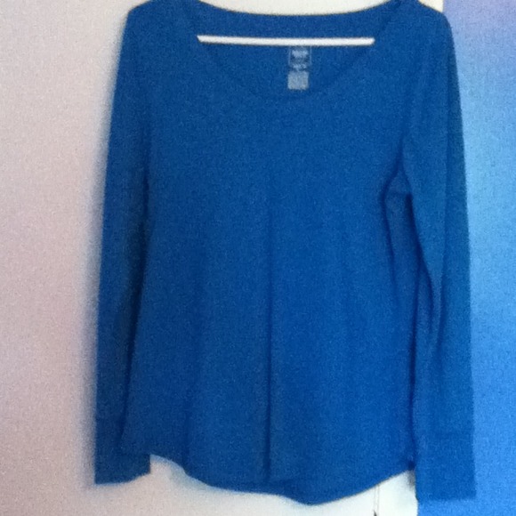 Blue Mossimo Supply Co long sleeved top - Picture 1 of 1