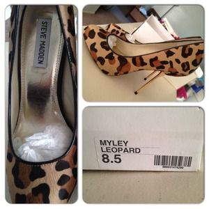 Steve Madden Myley Pony Hair Leopard Stiletto Pump