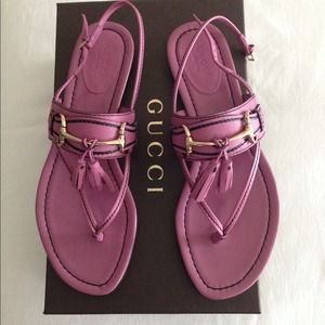 💯  Authentic Gucci Horsebit Thong Sandals