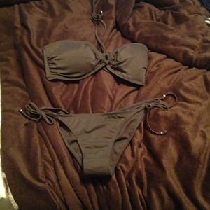 H&M brown swimsuit