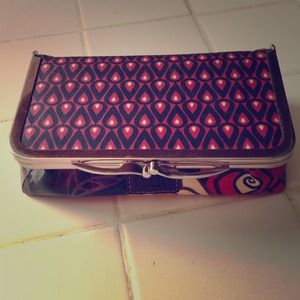SOLD Fossil key-per makeup bag/mirror top