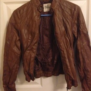 Faux leather jacket