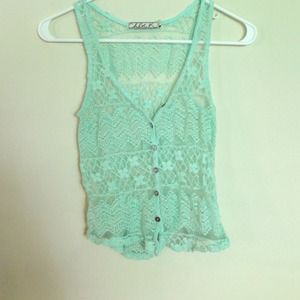 Lace tank top