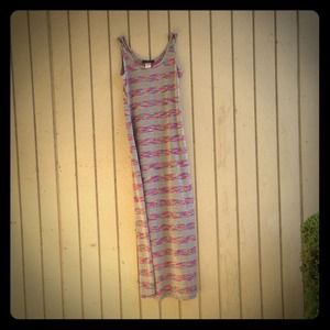 Long striped dress