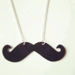 Still in tags mustache necklace!