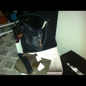 Authentic Guccissima Jackie Shoulder Bag.