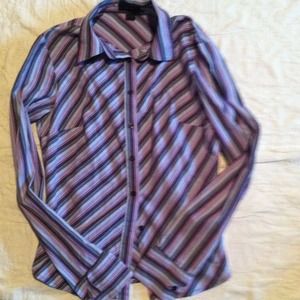 Striped button down shirt by Express. Size 4