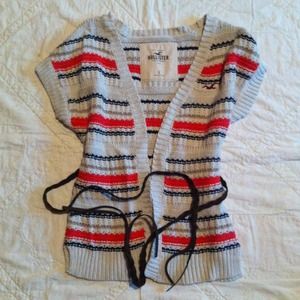 Hollister short sleeve striped sweater. Size Small