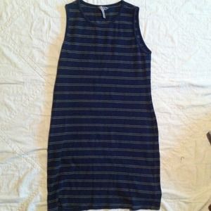Sleeveless navy blue dress by American Eagle small