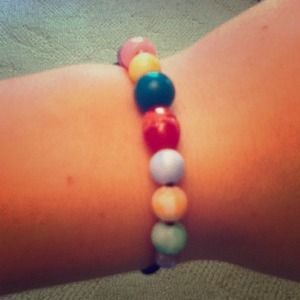 Elastic Beaded Cancer Bracelet