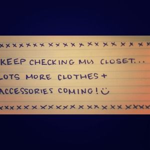 Updating my closet!🎀👗👠