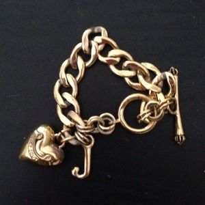 Juicy Couture Gold Starter Charm Bracelet