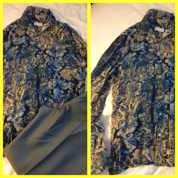 Large blouse with 16 size dress pants
