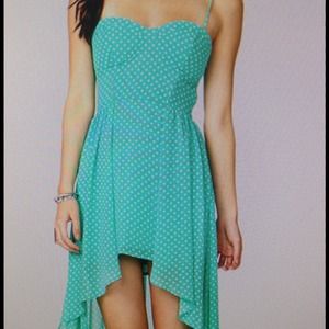 Hi/Low Polka Dot Dress
