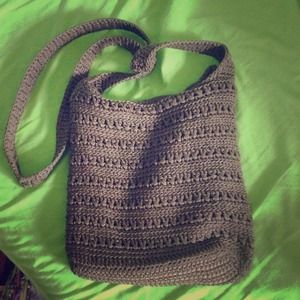 Brown side shoulder purse