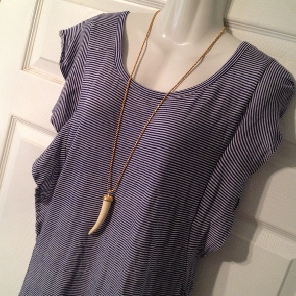 ❌SOLD on eBay❌ Blue & White Nautical Stripe Top