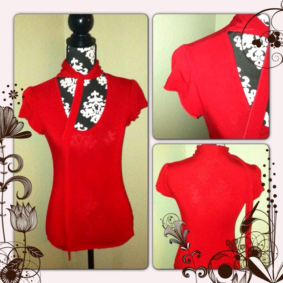 Very beautiful red dress top