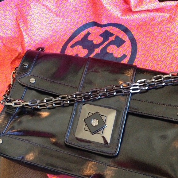 Tory Burch Black Purse or Large Clutch Bag