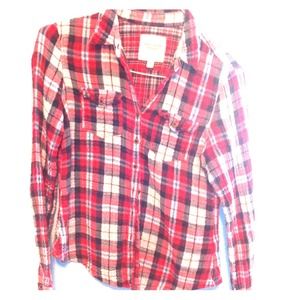 Red plaid shirt