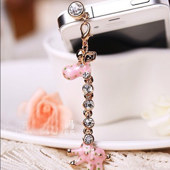 Fashion giraffe phone dust 1psc