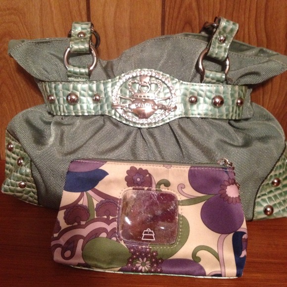 Kathy Van Zeeland purse and wristlet