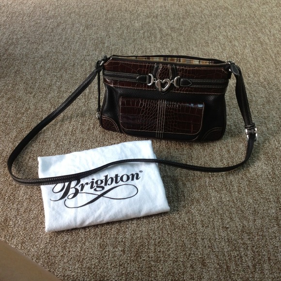 Brighton cross body bag. 2 tone leather
