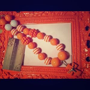 Texas long horn chunky necklace