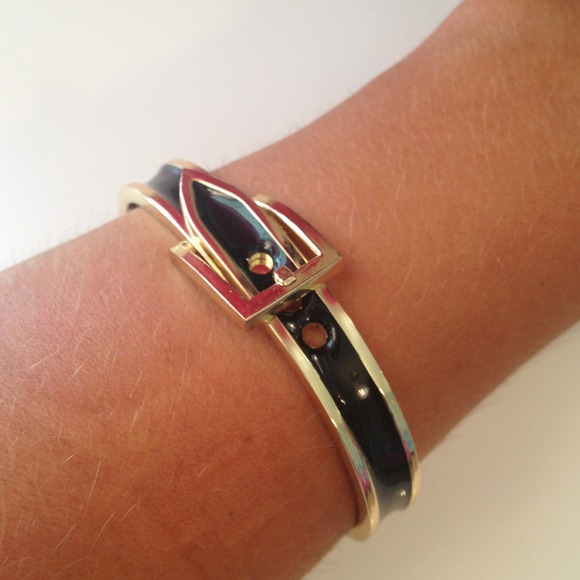 Black Belt Buckle Bracelet