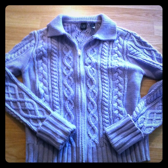 Zip up sweater jacket