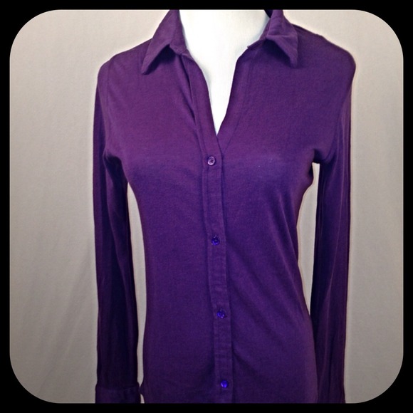 Neiman Marcus  Tops - 😻😺HP 3x Aubergine Cashmere Blend Blouse