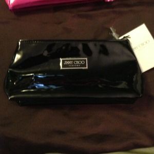 Black jimmy choo makeup bag
