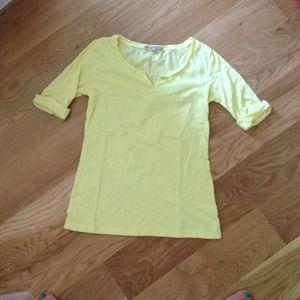 ❌SOLD❌Neon Yellow Gap Top