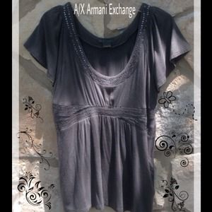 A/X Armani Exchange short sleeved top. NWOT