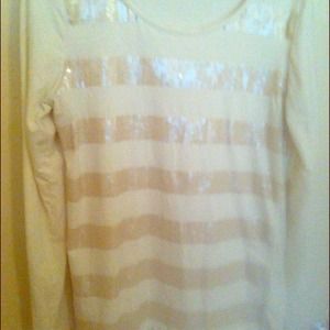 Long sleeve DKNY shirt and ann Taylor green top