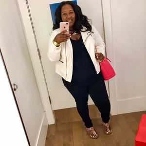 White Out, Faux leather jacket 🌷