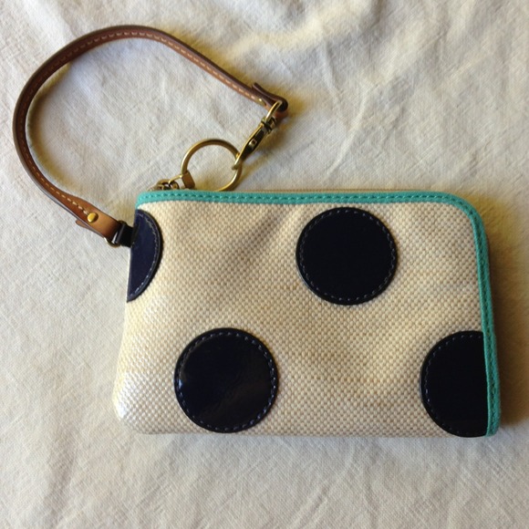 Fossil Key-per Wristlet Polka Dot in Navy