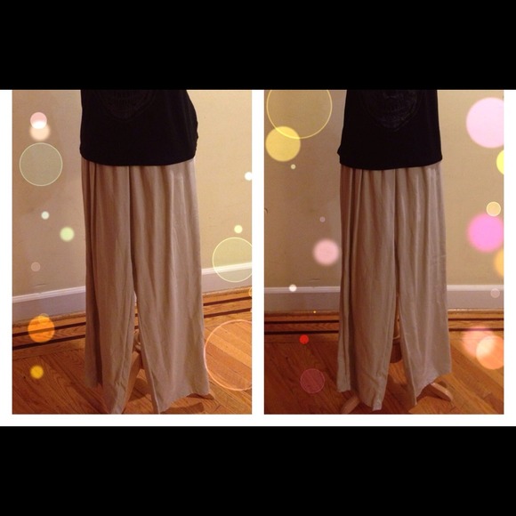 Plus Size Linen Palazzo Pants - Picture 1 of 2