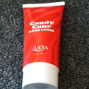 Candy cane hand lotion.