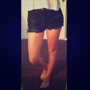 Levi's Distressed High Waisted Shorts