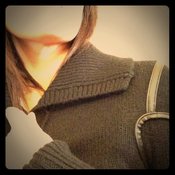 Armani Exchange long sweater coat