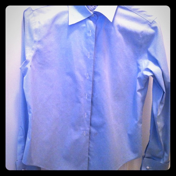 never worn Brooks Brothers pale blue shirt