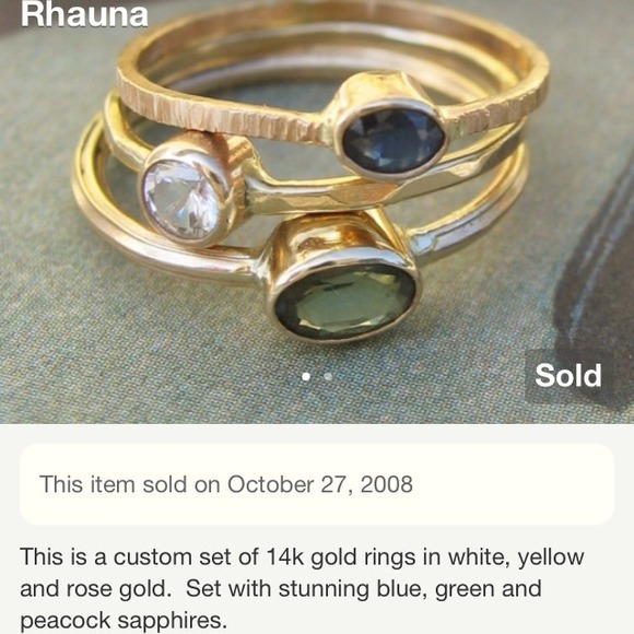 💙Custom made 14k sapphire rings.💙