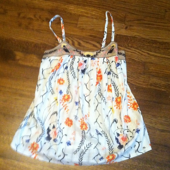 Beautiful Embroidery Anthropologie Tank
